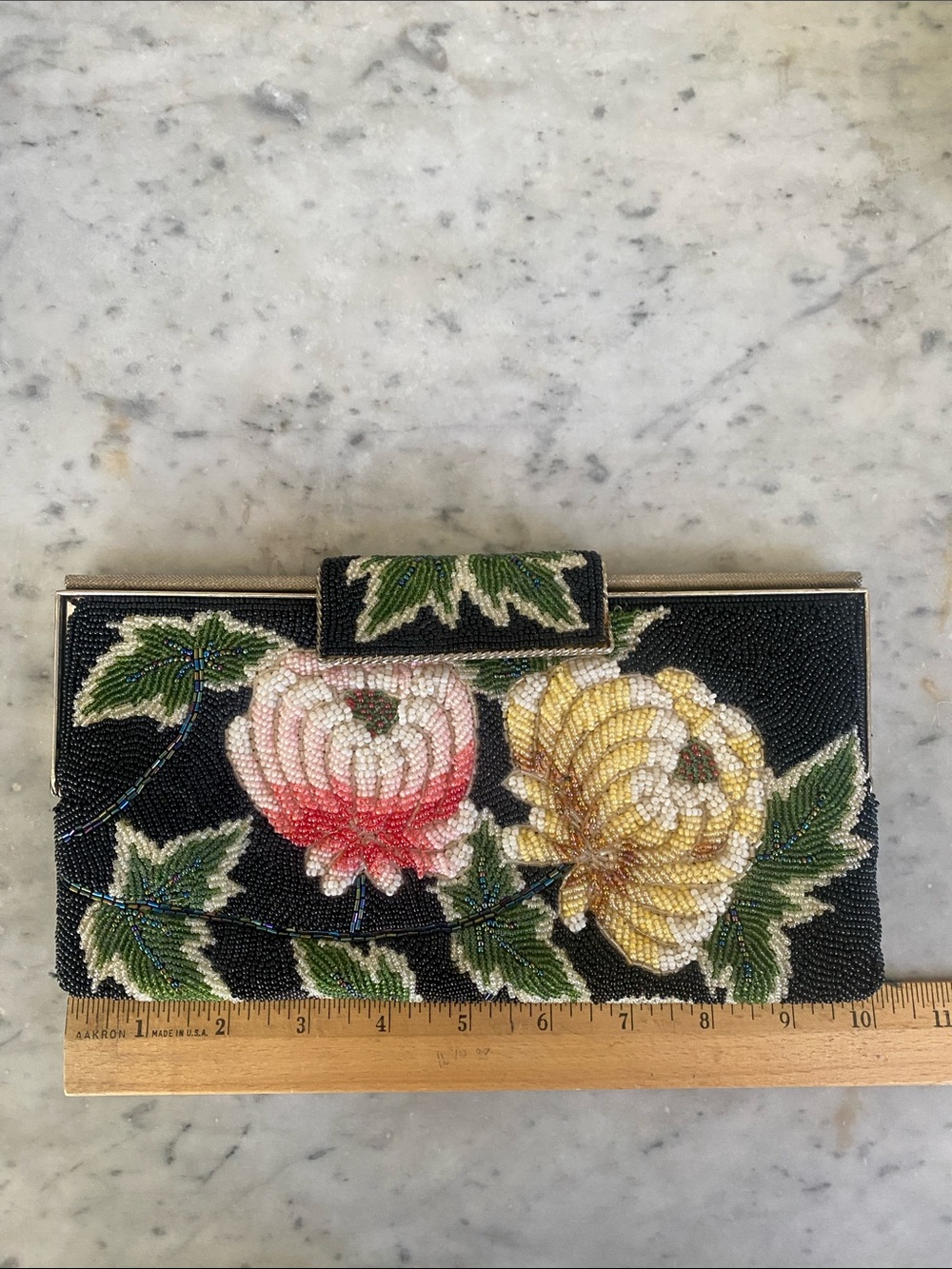 Vintage beaded clutch